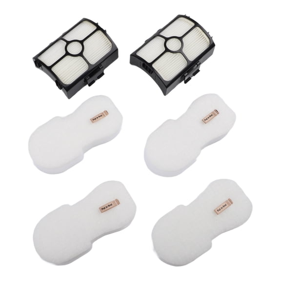 Wodtesl 4*Foam Filters + 2*HEPA Filters For Shark HZ4000 HZ4002 HZ4001AMZ HZ3002 HZ3000 Powerdetect Ultra-Light Corded Vacuum Cleaner