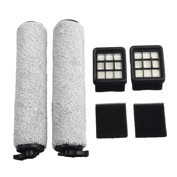 Wodtesl 4 Pcs/set Filter Roller Brush For Bissell For CrossWave HF3 Cordless Wet/Dry 3649A Vacuum Cleaner Accessories Replacement Parts