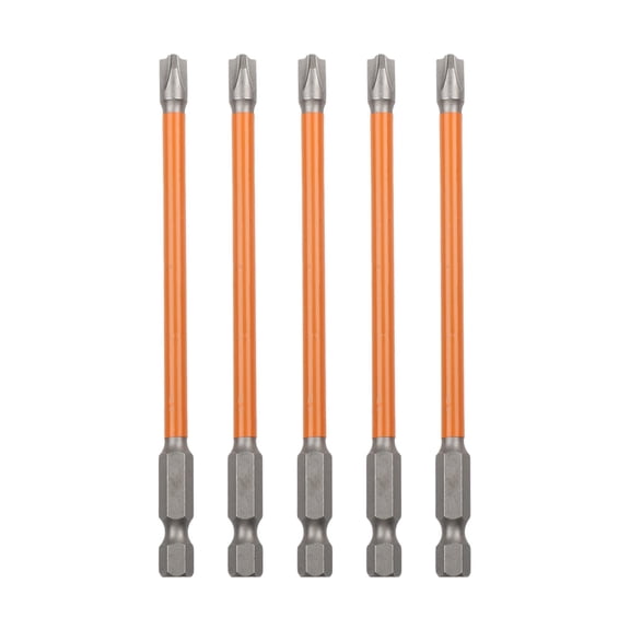 Wodtesl 5pcs 65mm 110mm Magnetic Special Slotted Cross Screwdriver Bit Alloy Steel Nutdrivers FPH2 Electrician Socket Switch Power Tools