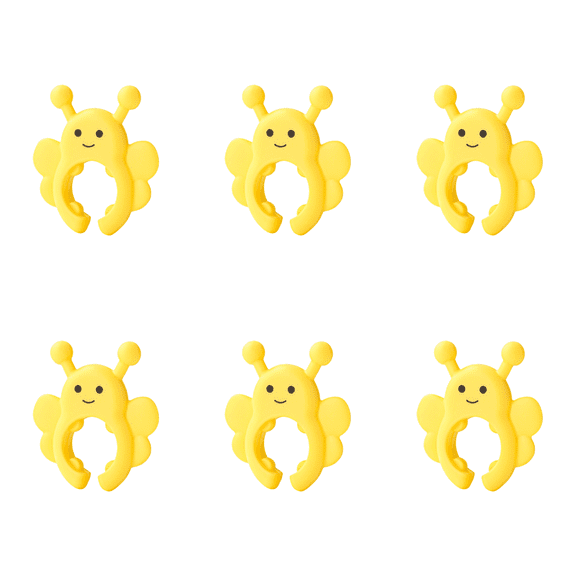 Wodtesl 6pcs Bee-Designed Silicone Spoon Rest & Lid Lifter: Keep Your Kitchen Mess-Free!