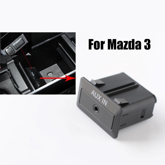 Wodtesl AUX Audio Interface For Mazda 3 2010-2013 TD7466DFX-5717 Car Armrest Box AUX IN Interface Audio Socket