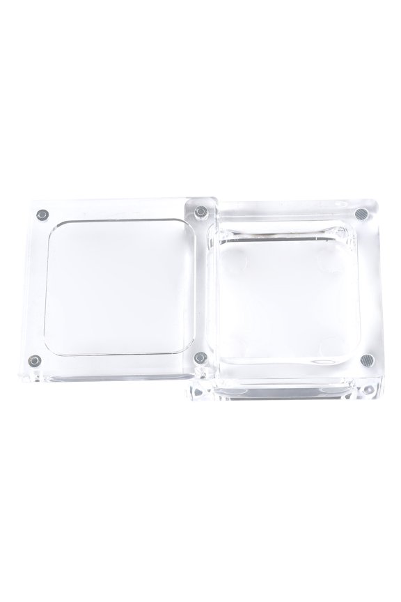 Acrylic Gem Display Case - Transparent Jewelry Storage Box for Necklaces, Earrings, Rings - Clear Organizer Holder 2.3x2.3 inches