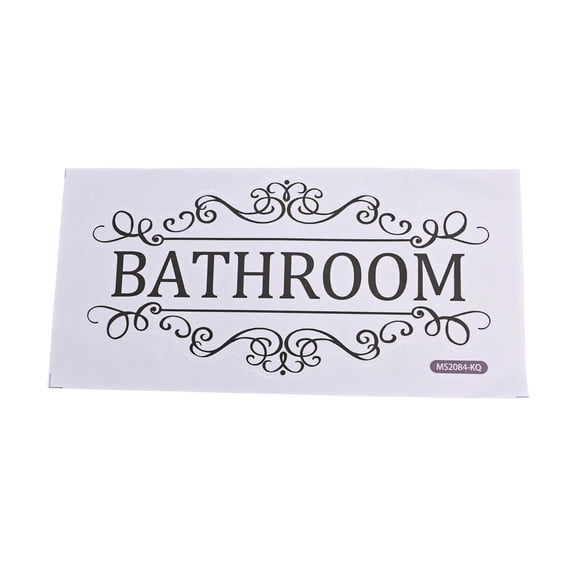 Wodtesl Bathroom Rules Wall Sticker Fun Vinyl Decor for Toilet and Washroom Spaces Waterproof and Removable Bathroom Sign