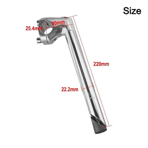 Wodtesl Bicycle Gooseneck Shape Stem Riser 40x220MM Aluminum Alloy Handlebar Stem For 22.2MM Front Fork Cycling Replacement Accessories