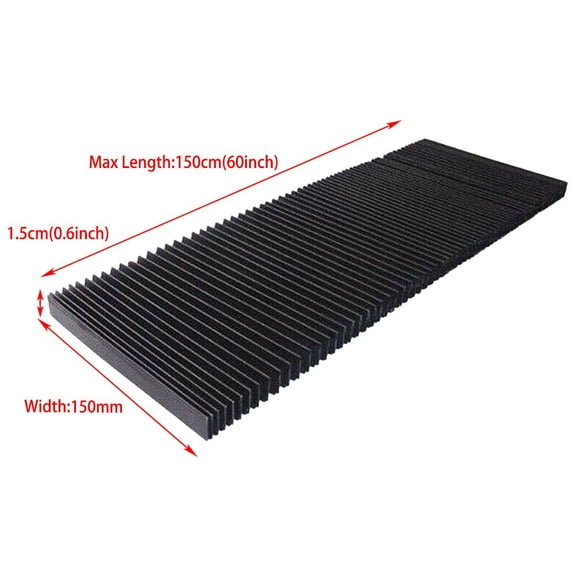 Wodtesl CNC Milling Machine Flexible Guard Dust Cloth Three-proof Cloth Protective Flat Accordion Bellows Cover Tools