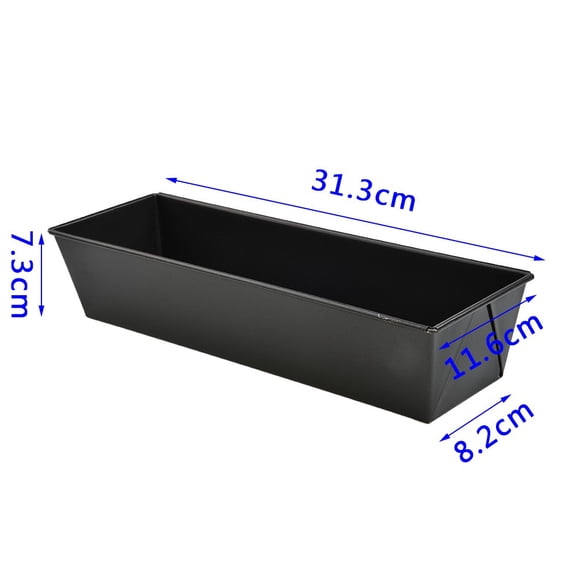 Wodtesl Carbon Steel Bread Loaf Pan, Non-Stick Rectangular Cake Mold, Baking Tray for Home, Toast Bakeware, 8.2\"-14.3\" Length