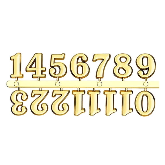 Wodtesl DIY Quartz Needle Wall Clock Numerals Parts Combining Roman and Arabic Numbers for Wall Clock Repair and Decoration