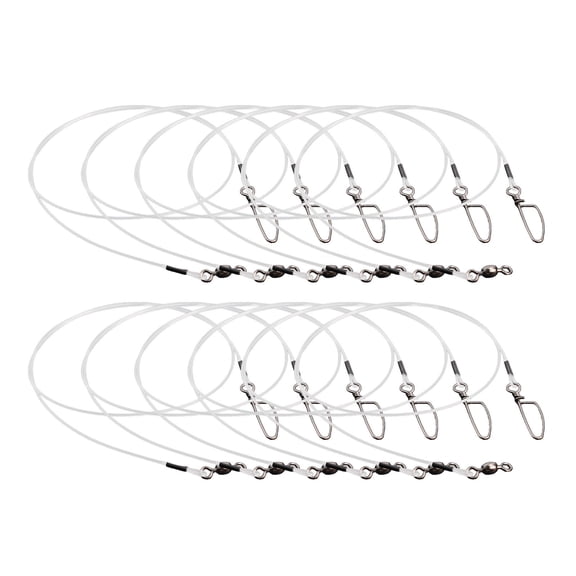 Wodtesl Fluorocarbon Fishing Leader,20LB-80LB Fluorocarbon Leaders For Saltwater Freshwater, Fluorocarbon Leaders Line With Swivels