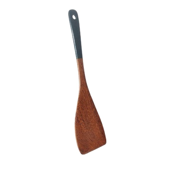 Wodtesl Fried Spatula With Long Handle Heat Resistant And Non Stick Beech Wood Fried Rice Spatula Soup Spoon
