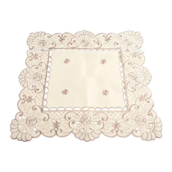 Wodtesl High Quality High quality Tablecloth Placemats Satin Fabric Special Event 1 Piece Dining Room Decor Floral Tablecloth