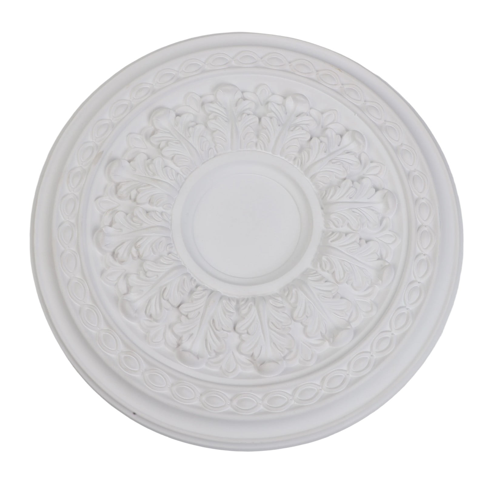 Wodtesl Home PU Lamp Plate Imitation Plaster Disc Flower Plate Simple Round Ceiling Shape Lamp Pool Chandelier Base Lamp Holder
