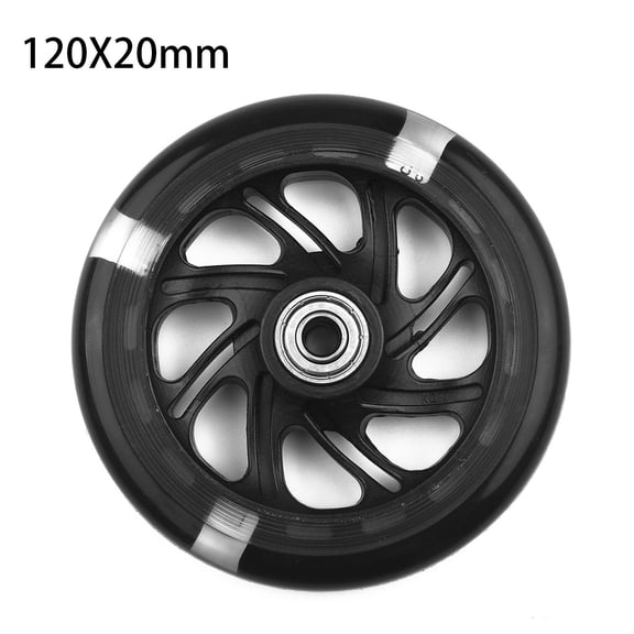 Wodtesl LED Flash Scooter Wheel 120*20mm PU Children Scooter Replacements Wheels 5 Colors Lighting For Safe Skating Scooter Parts