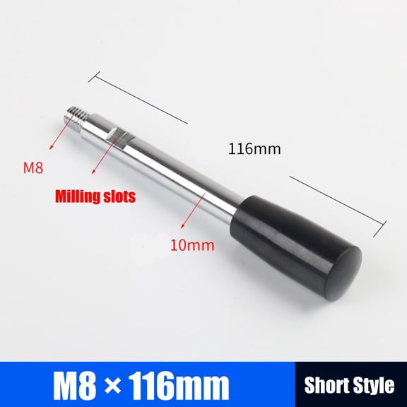 Wodtesl Milling Machine Handle Bar M10 M8 Work Rod Machine Tool Work Handle Levers Table Drill Handles Bar Machine Tool Accessories