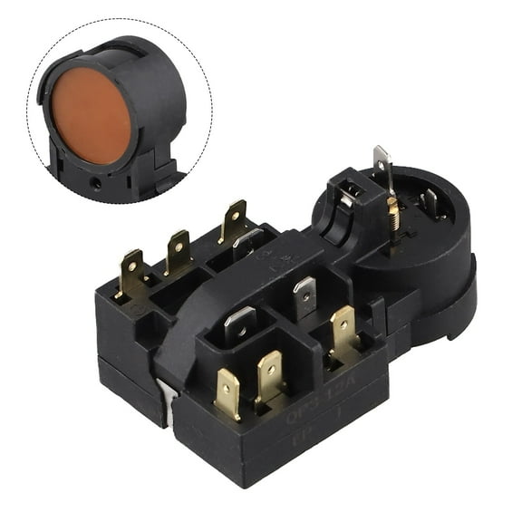 Wodtesl Refrigerator Compressor PTC Relay QP315AG1 Strong Compatibility and Effective Overload Protection for Upright Freezers