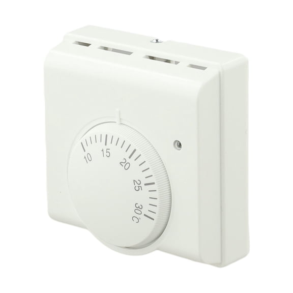 Wodtesl Room Thermostat for Floor Heating Systems with Mechanical On/Off Switch Controller Audible Click Signal for Heating Activation
