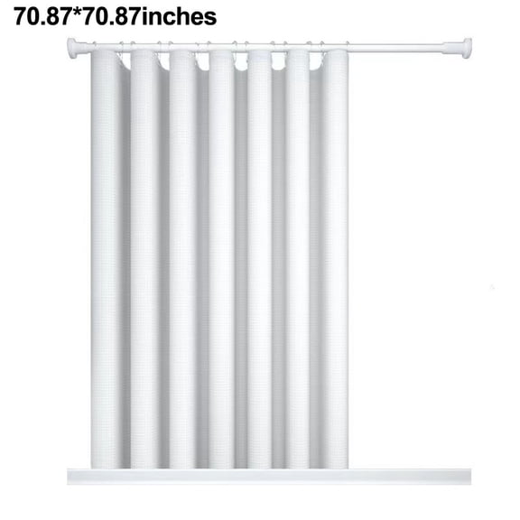 Wodtesl Shower Curtain Moisture-resistant And Waterproof Polyester Shower Curtain:Elegant Waffle Design Polyester And Metal