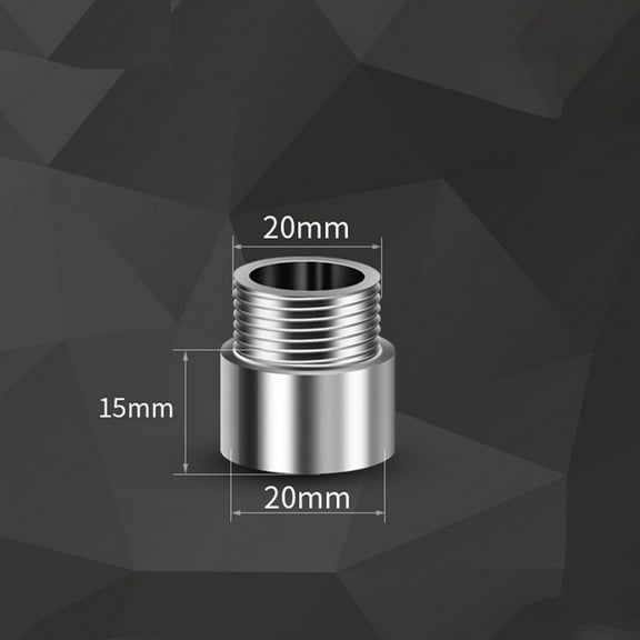 Wodtesl Shower Head Extension Pipe 0.59 inch Stainless Steel Adjustable Bathroom Shower Arm Extender, Chrome Plated, Leakproof, High Pressure Resistant, for Home, Garden, Pool