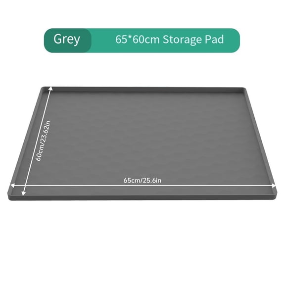 Wodtesl Silicone Bedside Toilet Mat Designed with Raised Edges for Effective Spill Containment and Stability Under Toilet Seats