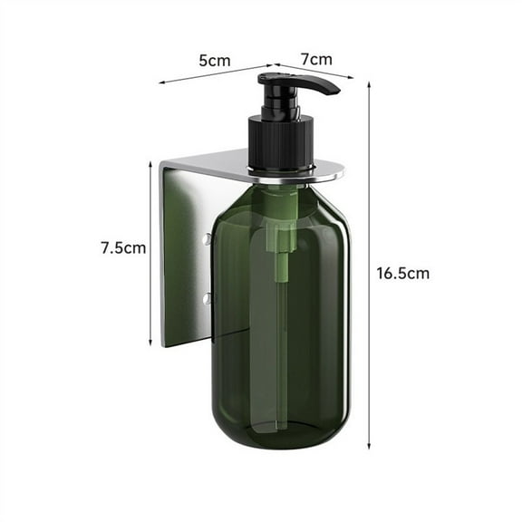 Wodtesl Wall Mounted Manual Soap Dispenser Pump Bottle Rack Bottle Holder With Holder For Shampoo Shower Gel Hand Soap Storage Bracket