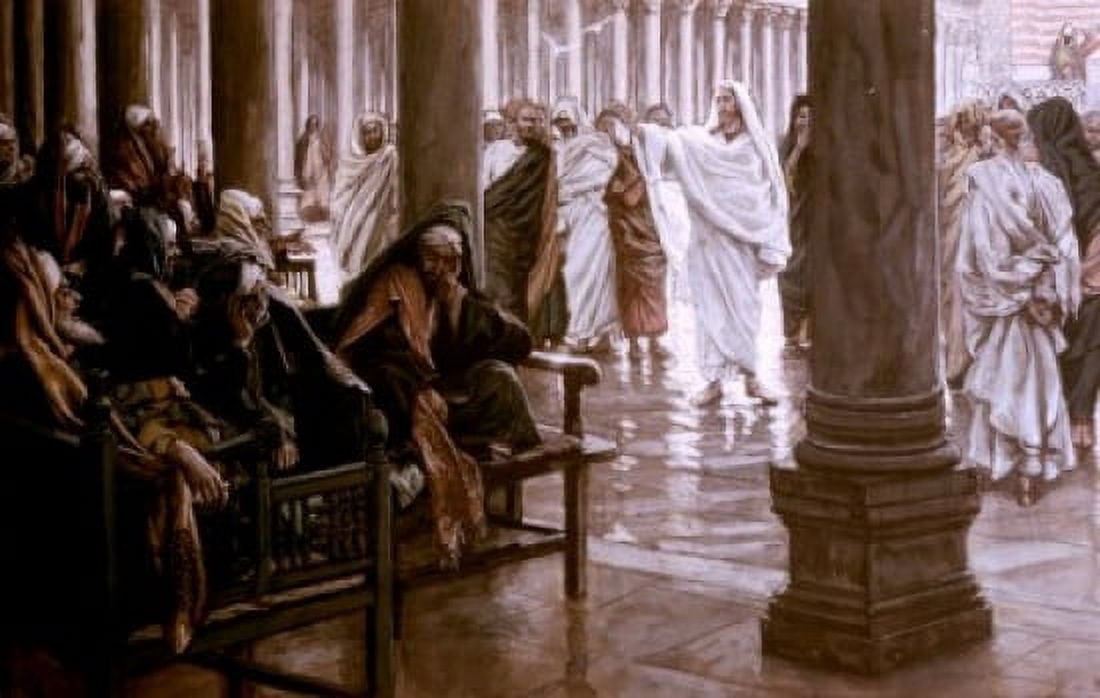 Woe Unto You Scribes & Pharisees James Tissot (1836-1902 French) Canvas Art - James Tissot (24 x 36)