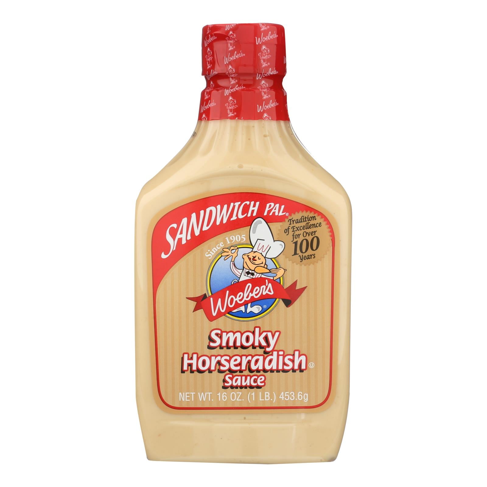 Woeber'S Sandwich Pal Smoky Horseradish Sauce, 16 Fl oz.