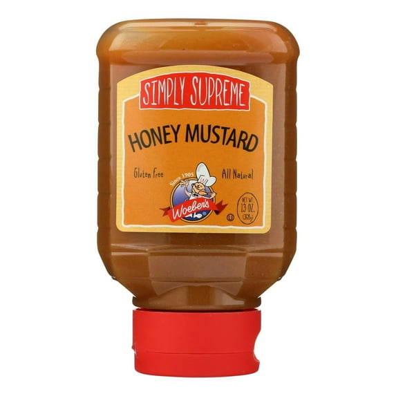 Woeber Simply Superb Honey Mustard 13 oz (Pack Of 6)