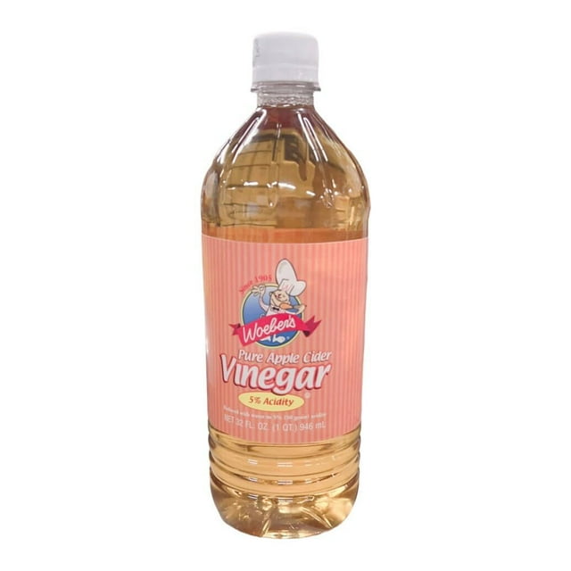 Woebers Pure Apple Cider Vinegar, 32 Oz - Pack Of 2