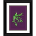 thumbnail image 1 of Woelders, Tania Sloth 11x14 Black Ornate Wood Framed with Double Matting Museum Art Print Titled - Grid leaves 2, 1 of 4