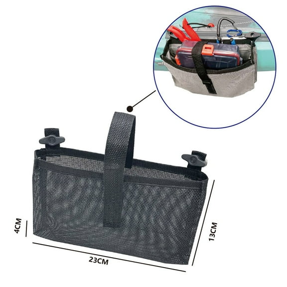 Wofarmy 1 Pc Marine Boat Storage Bag 23X13X4cm Nylon Mesh Side Pocket Beer Fishing Tackle Box for Kayak Canoe Gear Accessories