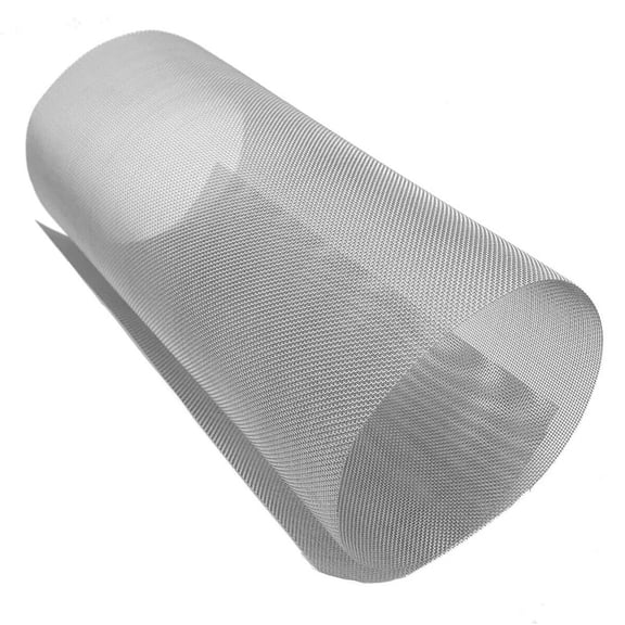 Wofarmy 1 Roll Of 304 Stainless Steel Woven Wire Mesh Sheet Screen Mesh 20 Mesh for Short Fibers And Microfibers Filtration