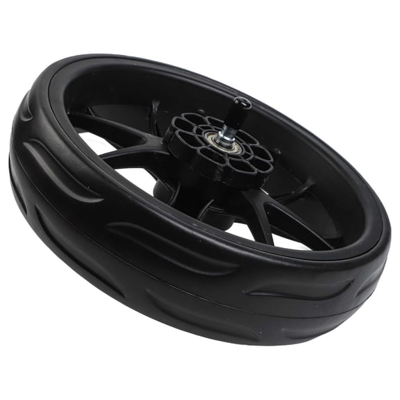 Wofarmy 10 Inch Eva Foam Push Pull Golf Cart Wheel with 9Mm Axle for Golf Trolley Black