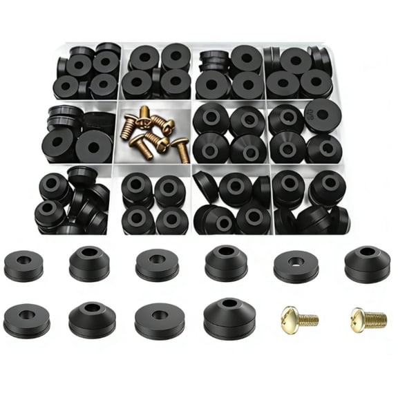 Wofarmy 106Pcs Rubber Faucet Washers Kit Assorted Sizes Shower Head Seal Gasket