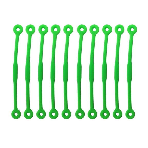 Wofarmy 10Pcs Tennis Vibration Dampener Shock Absorbers Long Soft Silicone Tennis Racket Dampener for Tennis Racket And Strings Parts Green