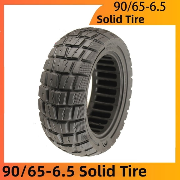 Wofarmy 11 Inch Solid Scooter Tire 90/65-6.5 6-Ply Anti-Puncture Rubber Wheel for Smooth Ride