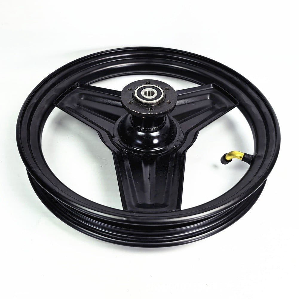 Wofarmy 14 Inch Folding Electric Scooter Front Wheel 14x2.125 Vacuum Solid Tire Iron Hub Wheel Assembly for E-scooter Kickscooter Parts B