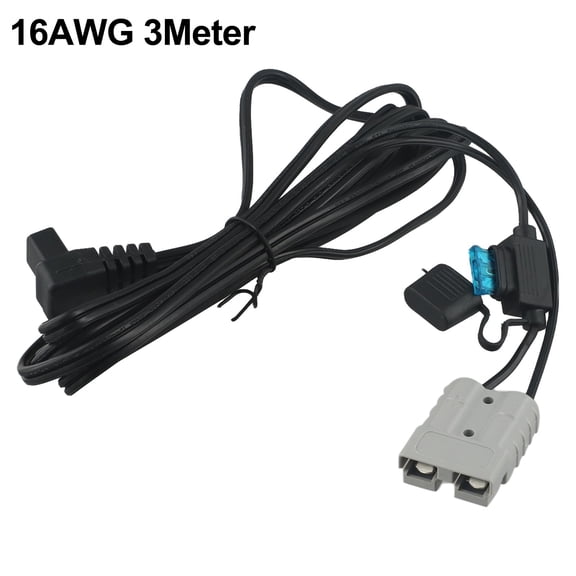 Wofarmy 16Awg Power Cord 12V Rv Refrigerator Cord Ac Dc Interface Extra-Thick 16Awg Cable Pvc Jacket Material Waterproof Fuse Holder