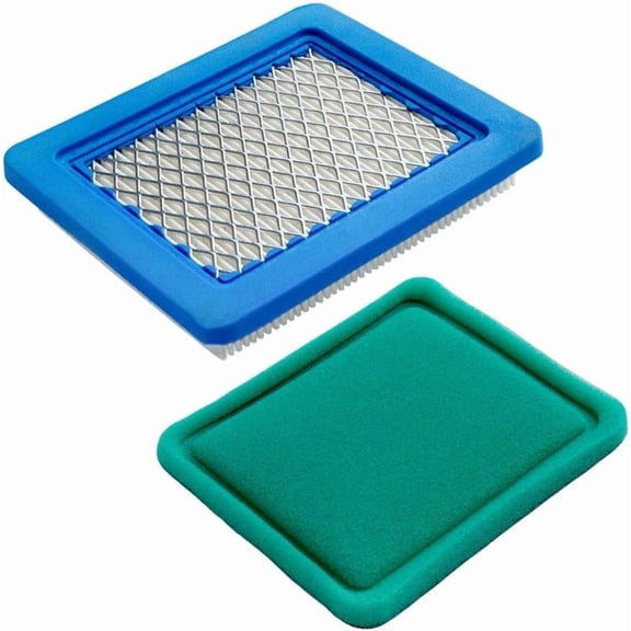 Wofarmy 1Set 491588S 399959 Filter Element Air Filter Air Purifier Garden Machinery Accessories for Bs 3.5- 6.5Hp Quantum Small Engine A+B（1 Set）