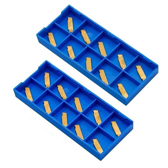 Wofarmy 20Pcs/Box Mgmn150-G Nc30 1.5mm Carbide Insert for Mgehr MgivR Grooving Cutting Turning Insert Power Tools