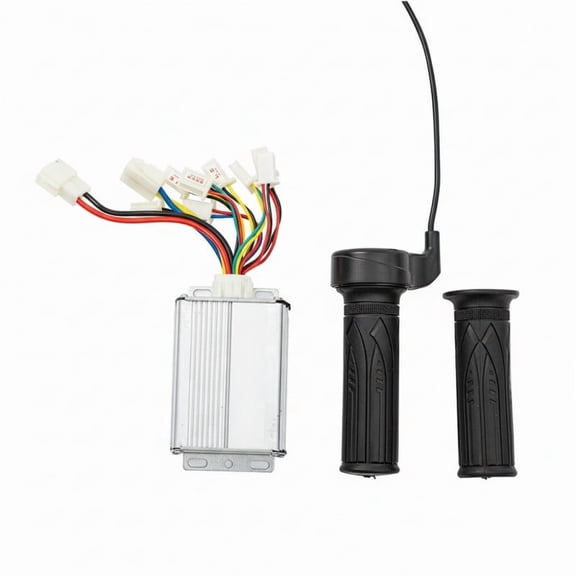 Wofarmy 24-48V Brushed Motor Controller Throttle Grip with Digital Display for E-Scooter Bike D