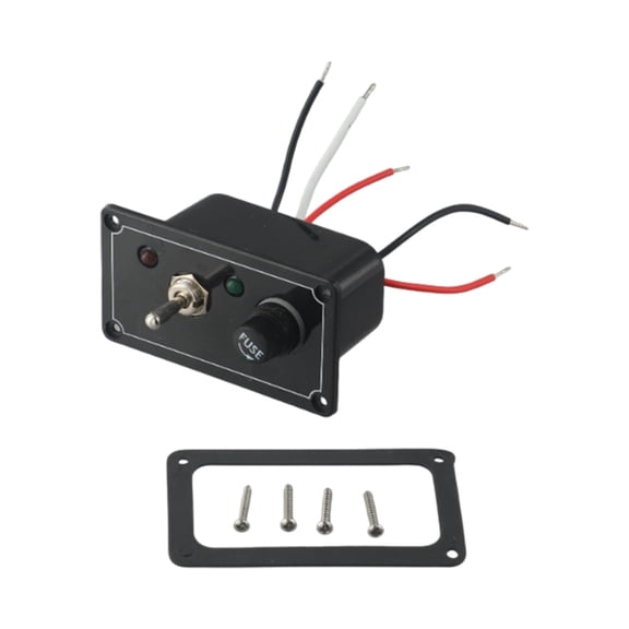 Wofarmy 3-Way Marine Bilge Pump Switch Panel Dc 12V 3-Position Switch and Fuse for Boats/Rv/Ships/Yachts and for Various Dc 12V Vehicles