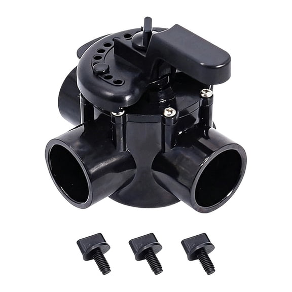 Wofarmy 3-Way Pool Diverter Valve Pvc Construction 2 In Spigot X 1-1/2 In Slip Fitting for Multi-Feature Water Routing
