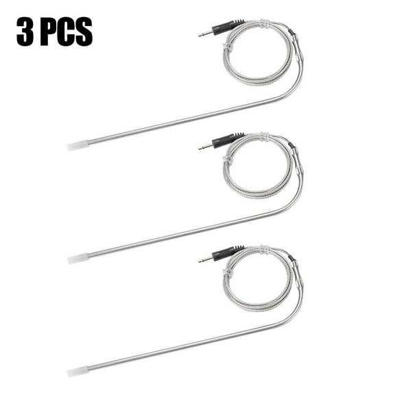 Wofarmy 3Pcs Bbq Meat Grill Cooking Thermometer Probe Replacement Digital Cooking Food Meat Thermometer for All Dc Ports Parts