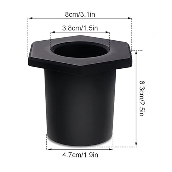 Wofarmy 3Pcs Umbrella Holder Wedge Outdoor Base Stand Table Hole Parasol Fixture