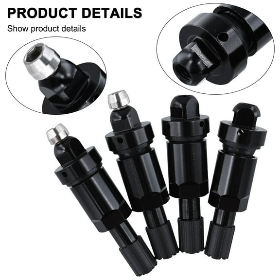 Wofarmy 4Pc Tpms Valve Stem Service Kit Replacement for Tesla for Tires Featuring Alloy Stem Metal And Rubber Gaskets And Fixing Nut