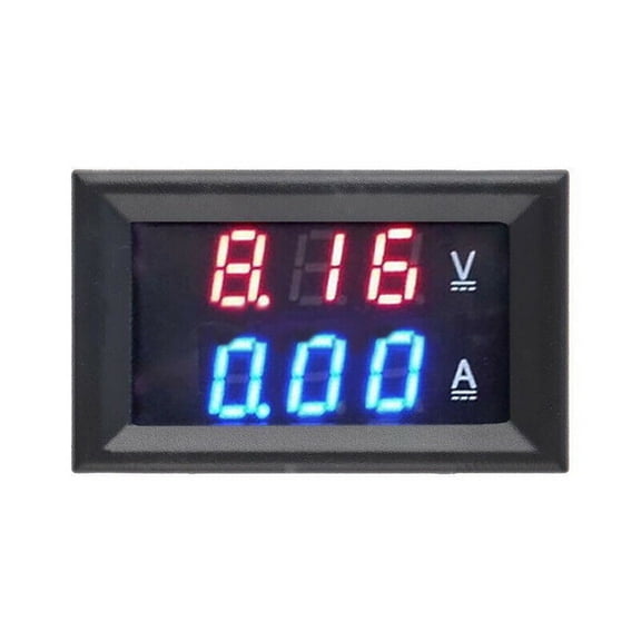 Wofarmy 50/100A Voltmeter Ammeter Led Dual Digital Volt Amp Meter Test Tester Gauge Current Tester with Shunt 50A