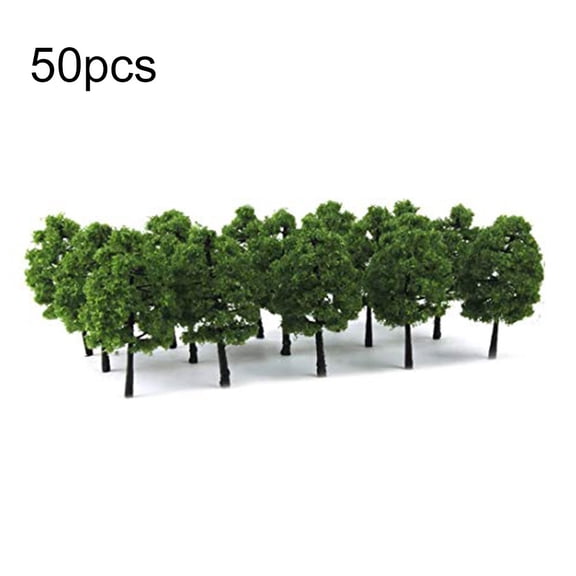 Wofarmy 50PCS HO Scale Trees 1:100 Model Trees for Realistic DIY Landscape & Scenery