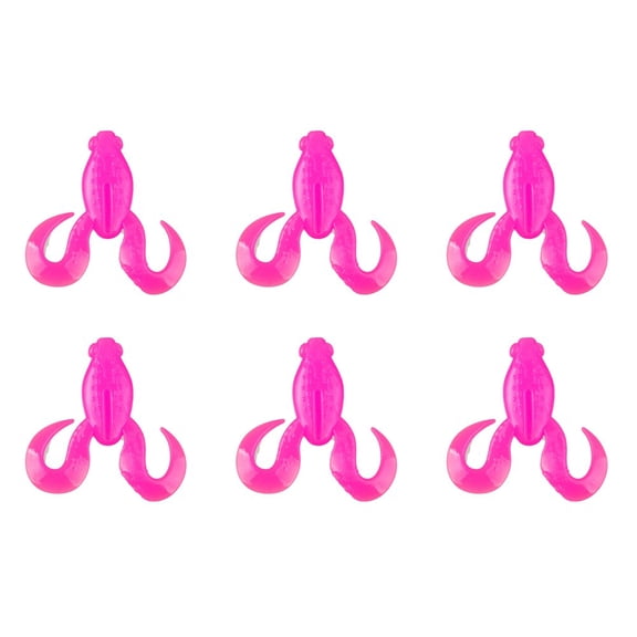 Wofarmy 6 Colors Floating Curly Leg Frog High Elastic Lure Simulation Bait Set 4Cm/1.9G F 4cm1.9G