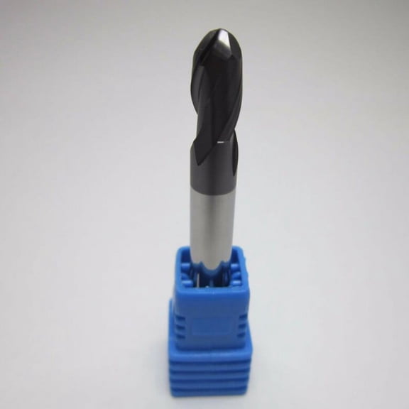 Wofarmy 6mm Diameter Hrc45 Tungsten Carbide Ball Nose End Mill 2 Flute Milling Cutter Suitable for Multiple Materials 3/4"