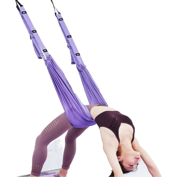 Wofarmy Aerial Yoga Swing Strap for Home Fitness Anti Gravity Inversion Stretch Rope Green