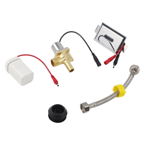 Wofarmy Automatic Infrared Urinal Flush Valve with Solenoid 6V Dc Sensor Operated Adjustable Range 30-100Cm Urinal Sensor Accessories A